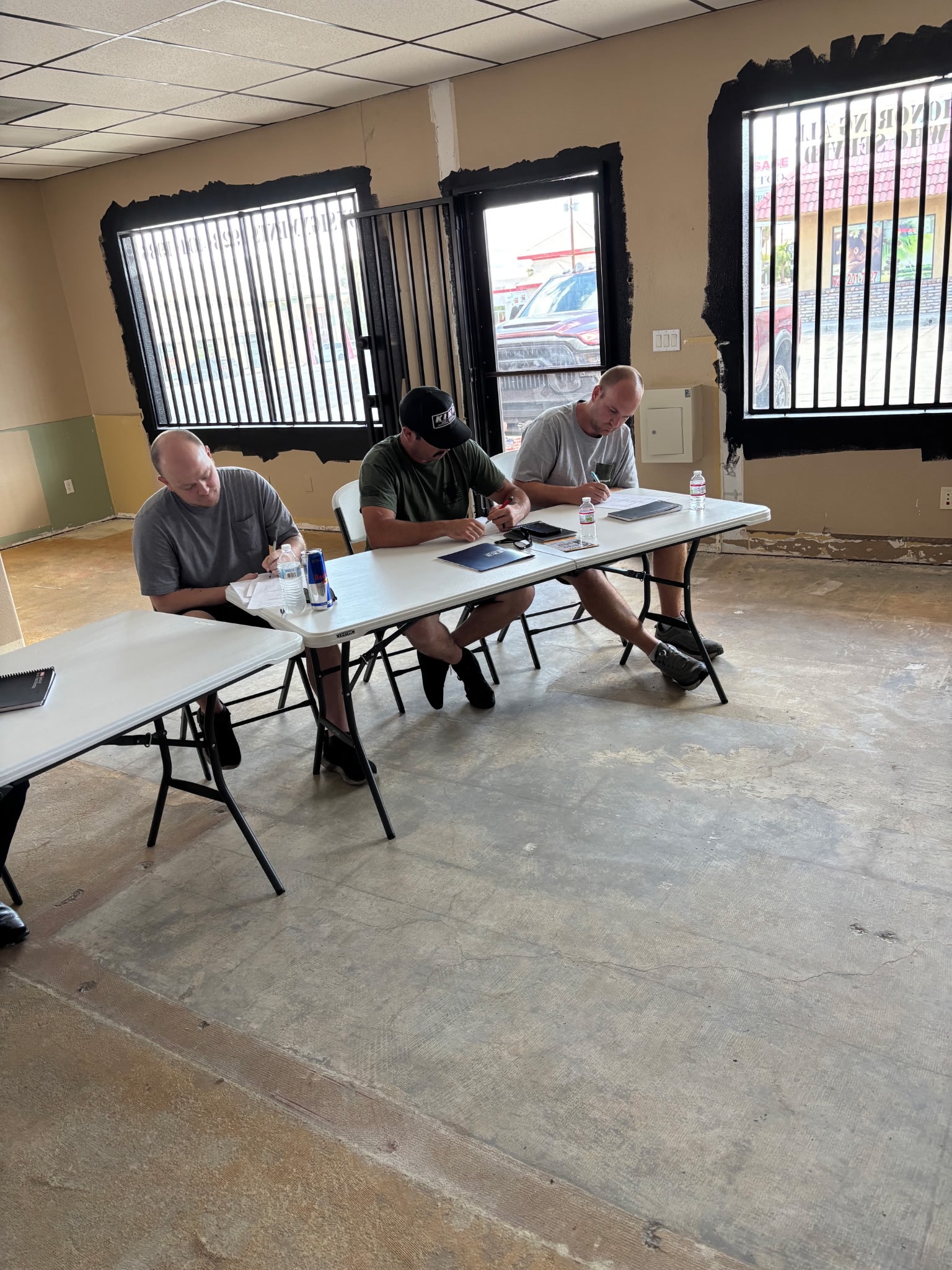 Students studying at Pinnacle Arms firearms training class
