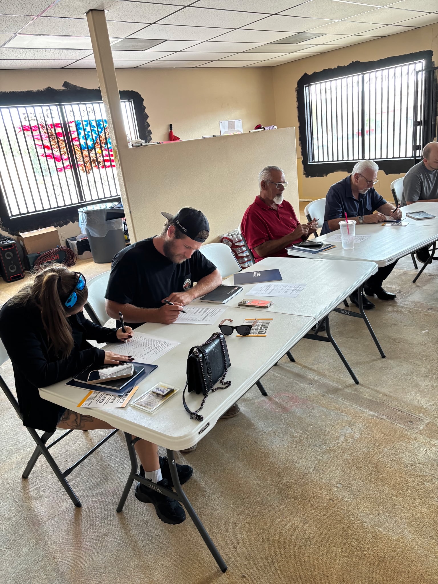 Pinnacle Arms CCW class in session with multiple students